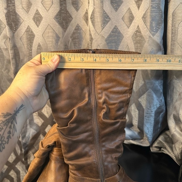 Unr8ed Women’s Brown Zippered Dylan Boots Size 8.5 M - Picture 13 of 14